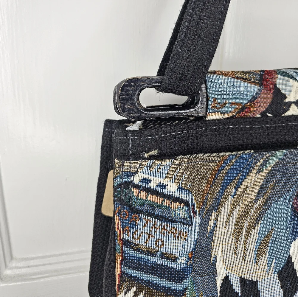 VTG Racing Car Tapestry Handbag